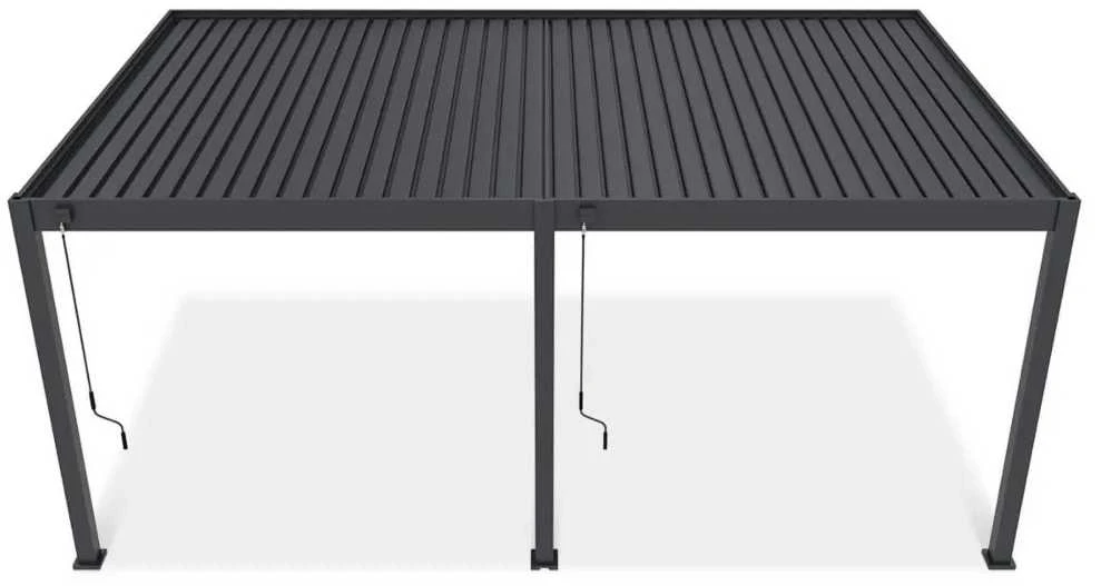 Pavėsinė Pergola DELUXE WALL 3.6x6, Anthracite (montuojama prie sienos)