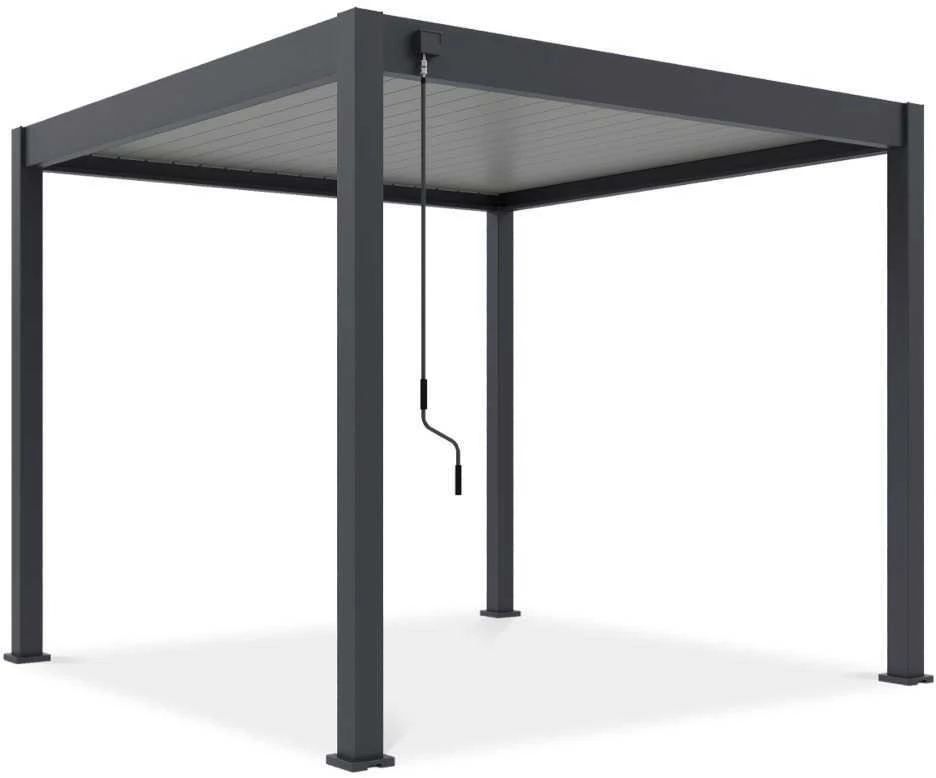 Pavėsinė Pergola ELEGANCE 3x3, Anthracite/Light Pilkas