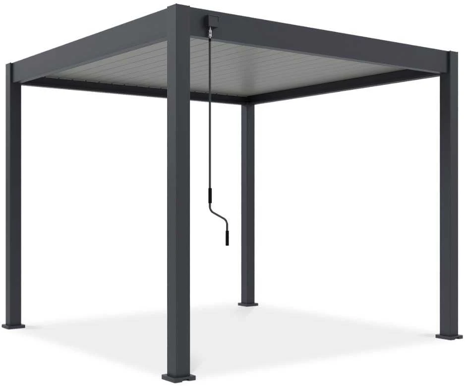 Pavėsinė Pergola ELEGANCE 3x3, Anthracite/Light Pilkas