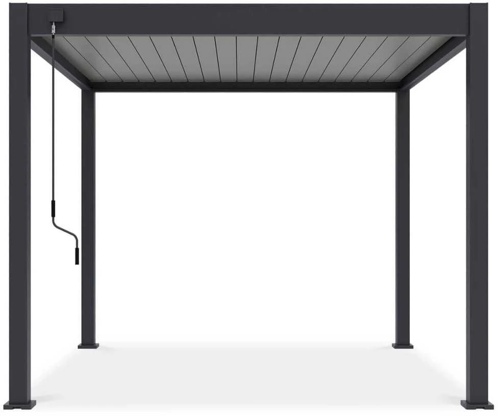 Pavėsinė Pergola ELEGANCE 3x3, Anthracite/Light Pilkas