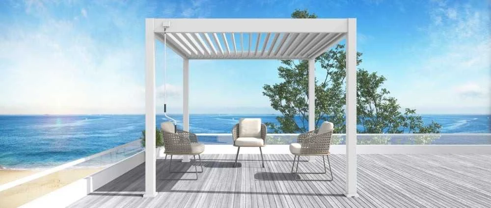 Pavėsinė Pergola ELEGANCE 3x3, Baltas