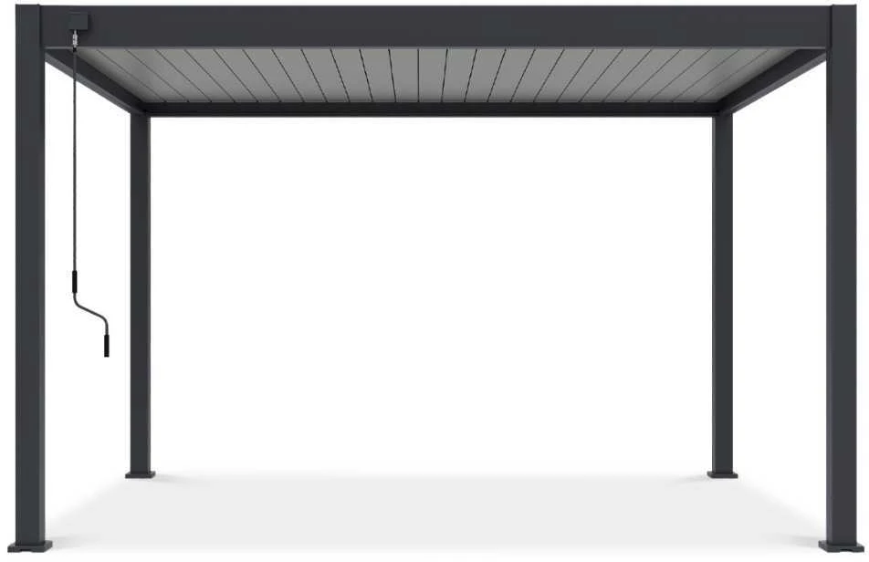 Pavėsinė Pergola ELEGANCE 3x4, Anthracite/Light Pilkas
