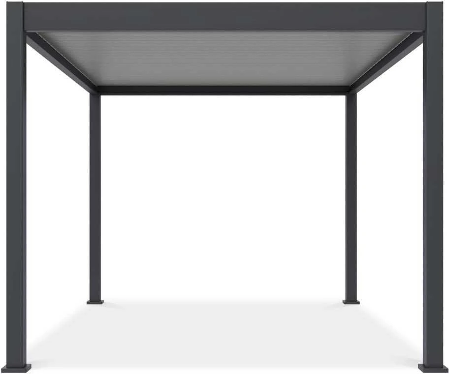Pavėsinė Pergola ELEGANCE 3x4, Anthracite/Light Pilkas