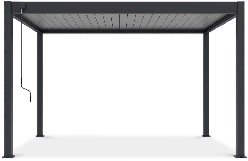 Pavėsinė Pergola ELEGANCE 3x4, Anthracite/Light Pilkas