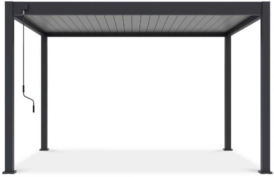 Pavėsinė Pergola ELEGANCE 3x4, Anthracite/Light Pilkas