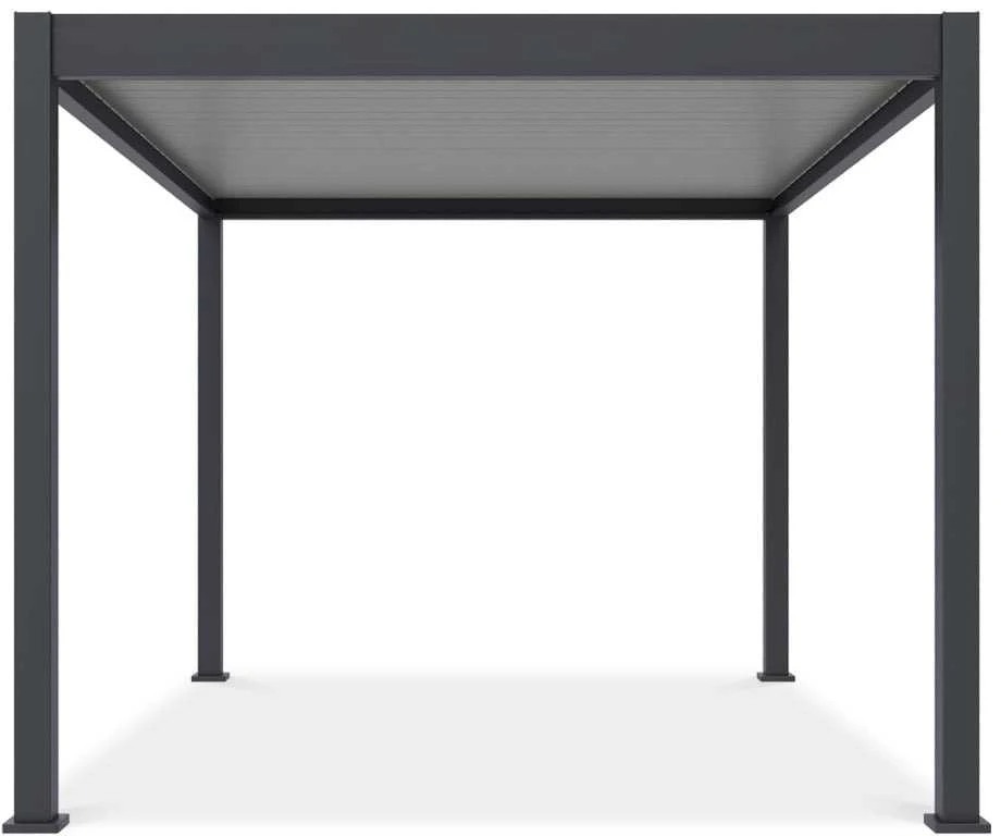 Pavėsinė Pergola ELEGANCE 3x4, Anthracite/Light Pilkas