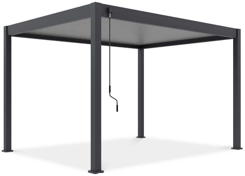 Pavėsinė Pergola ELEGANCE 3x4, Anthracite/Light Pilkas