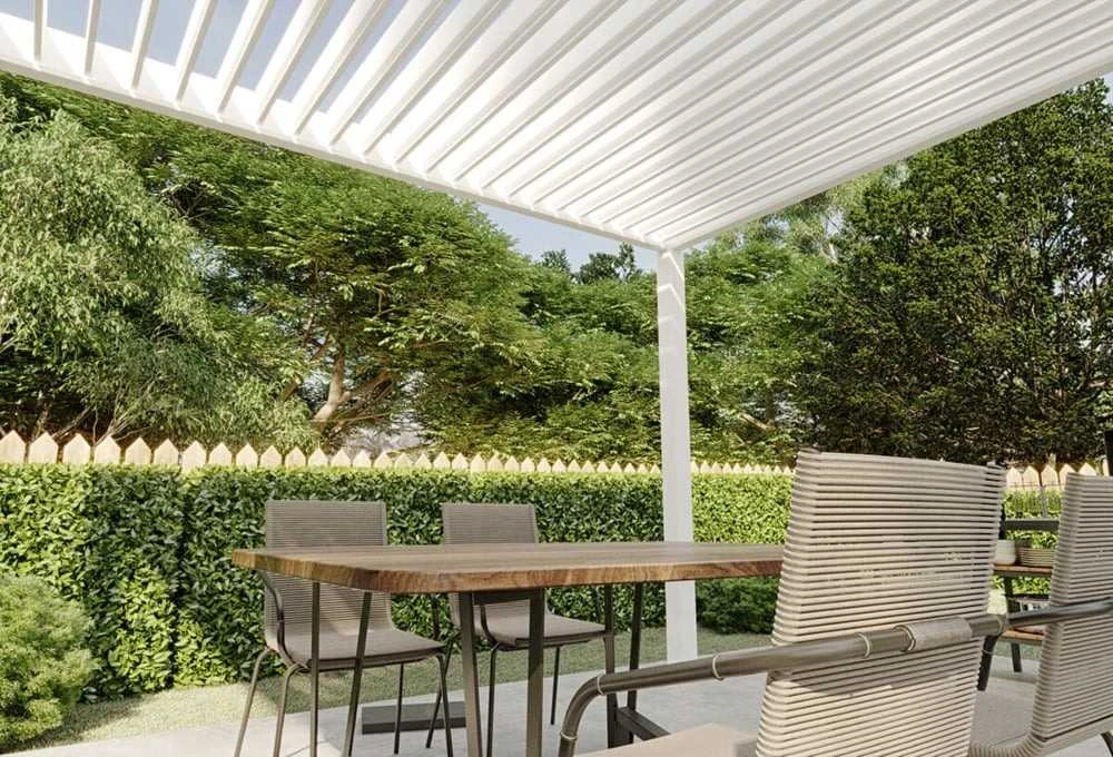 Pavėsinė Pergola ELEGANCE 3x4, Baltas