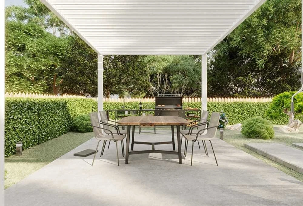 Pavėsinė Pergola ELEGANCE 3x4, Baltas