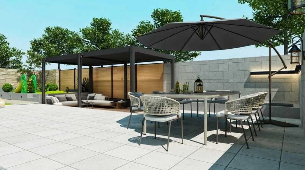 Pavėsinė Pergola ELEGANCE 3x6, Anthracite