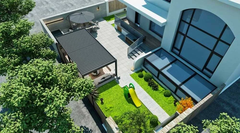 Pavėsinė Pergola ELEGANCE 3x6, Anthracite