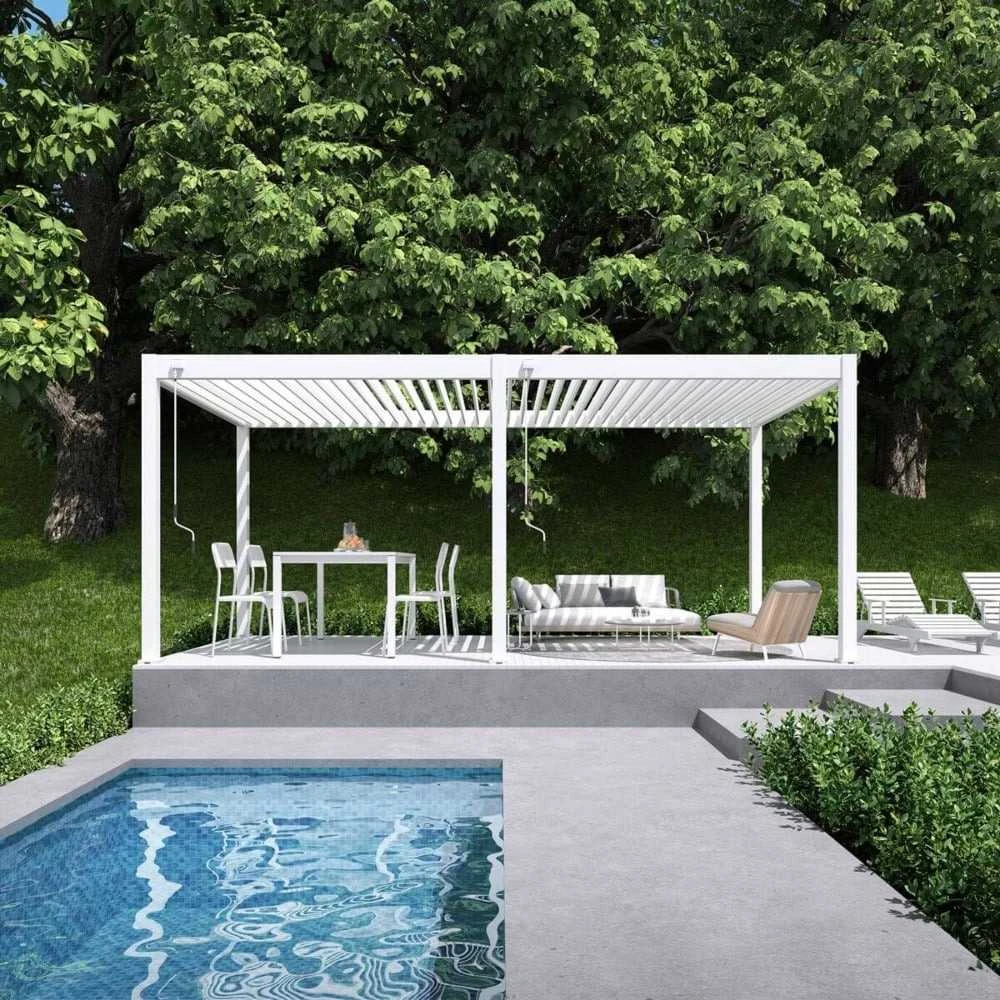 Pavėsinė Pergola ELEGANCE 3x6, Baltas