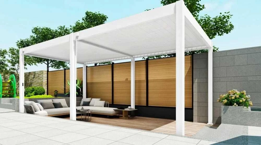 Pavėsinė Pergola ELEGANCE 3x6, Baltas