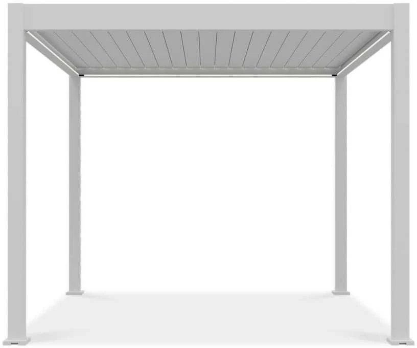 Pavėsinė Pergola ELEGANCE AUTOMATIC 3x3 su LED, Baltas