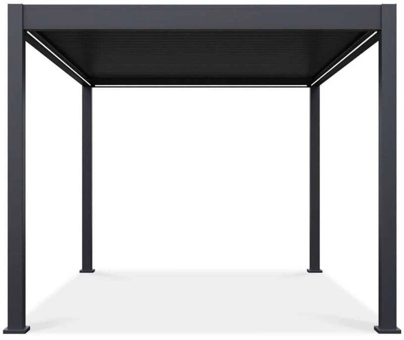 Pavėsinė Pergola ELEGANCE AUTOMATIC 3x4 su LED, Anthracite