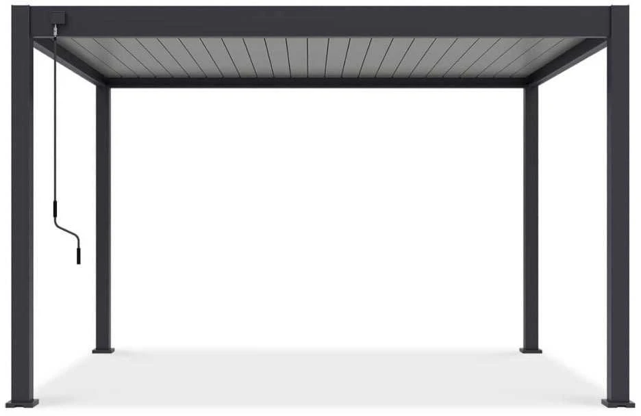 Pavėsinė Pergola ELEGANCE AUTOMATIC 3x4 su LED, Anthracite/Light Pilkas
