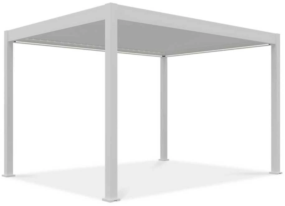 Pavėsinė Pergola ELEGANCE AUTOMATIC 3x4 su LED, Baltas