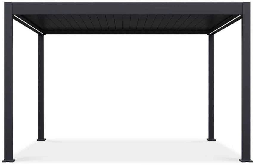 Pavėsinė Pergola ELEGANCE AUTOMATIC 3x4 su LED, Anthracite