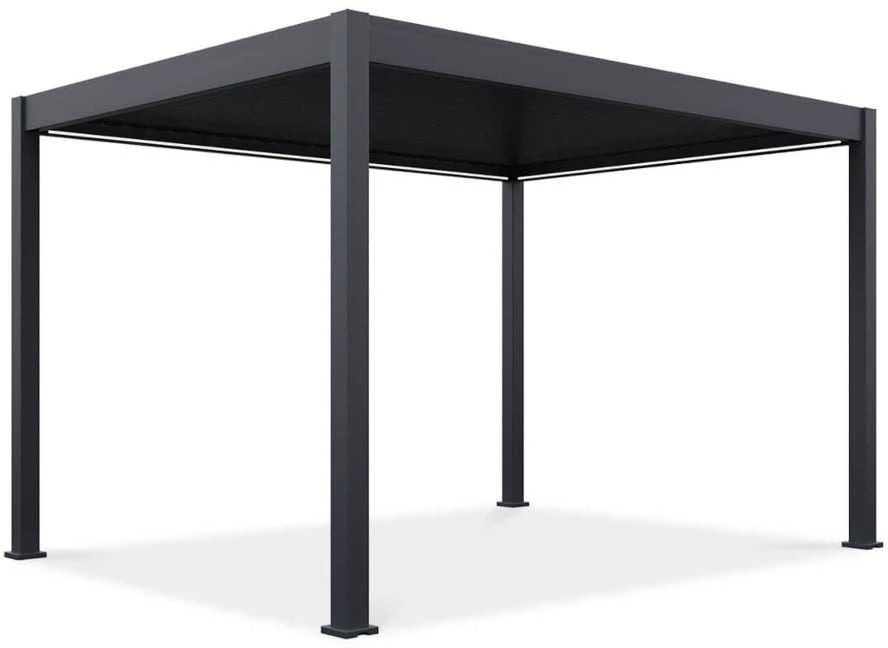 Pavėsinė Pergola ELEGANCE AUTOMATIC 3x4 su LED, Anthracite