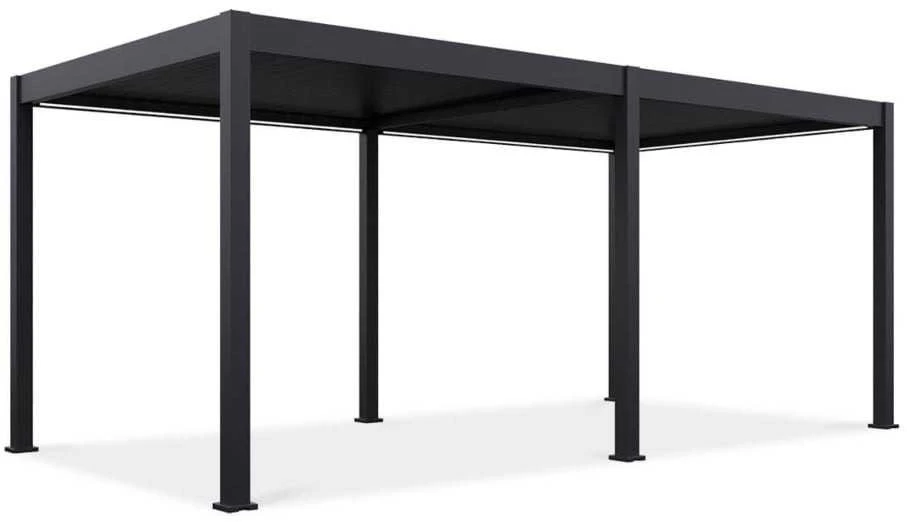Pavėsinė Pergola ELEGANCE AUTOMATIC 3x6 su LED, Anthracite