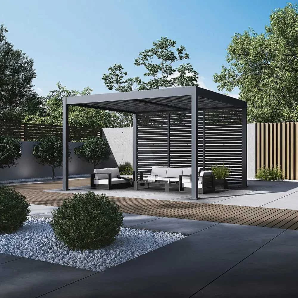 Pavėsinė Pergola ELEGANCE DUO 3.6x4, Anthracite