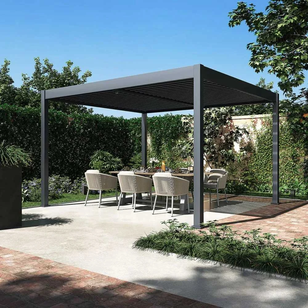 Pavėsinė Pergola ELEGANCE DUO 3.6x4, Anthracite