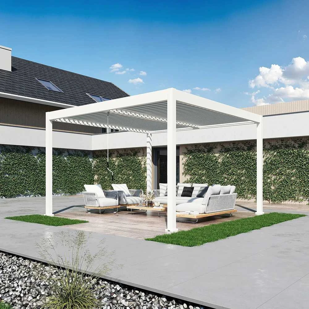 Pavėsinė Pergola ELEGANCE DUO 3.6x4, Baltas