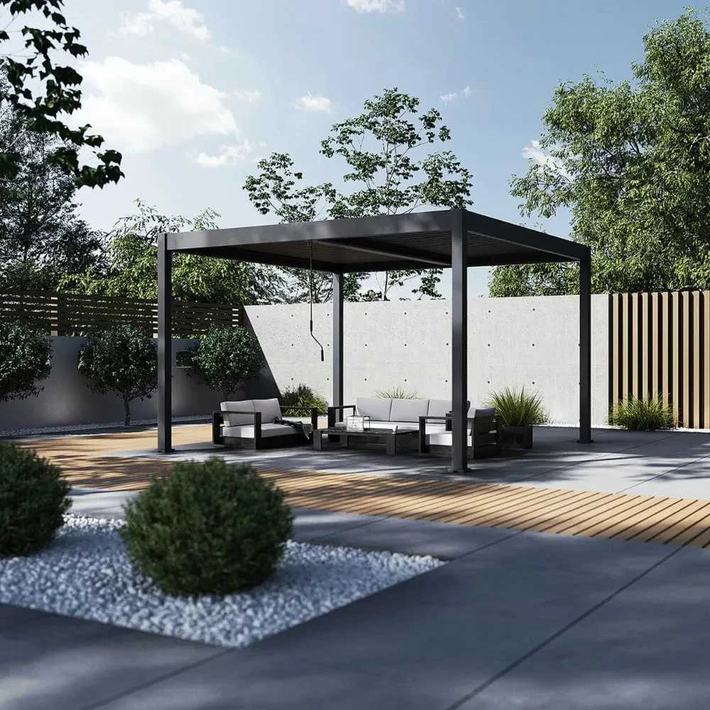 Pavėsinė Pergola ELEGANCE DUO 4x4, Anthracite