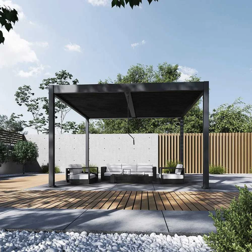 Pavėsinė Pergola ELEGANCE DUO 4x4, Anthracite