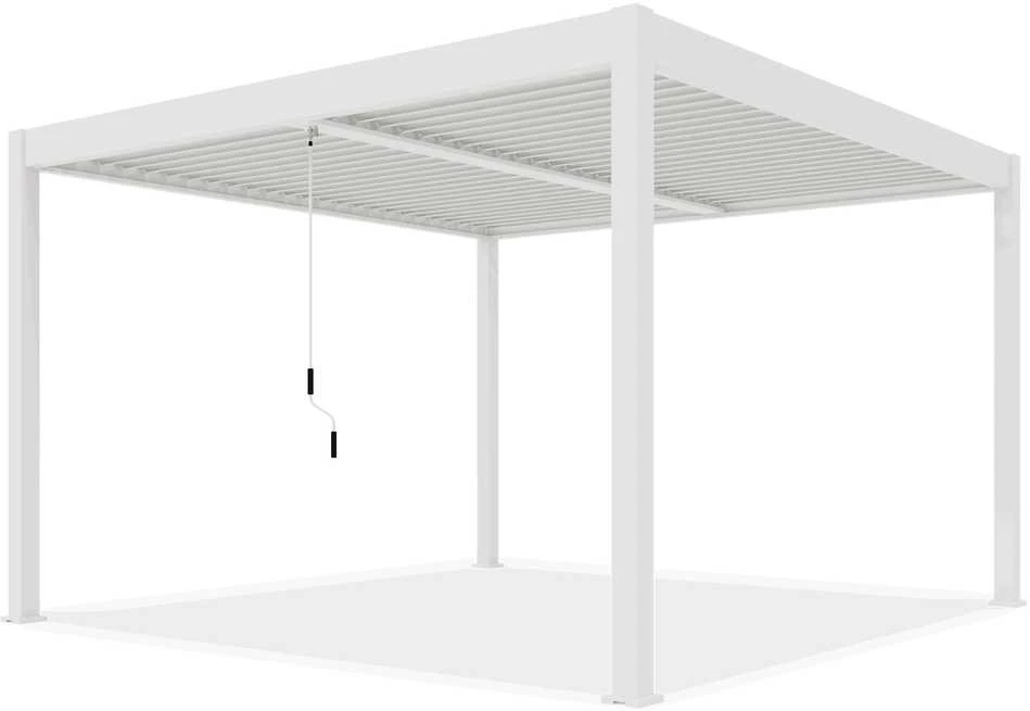 Pavėsinė Pergola ELEGANCE DUO 4x4, Baltas