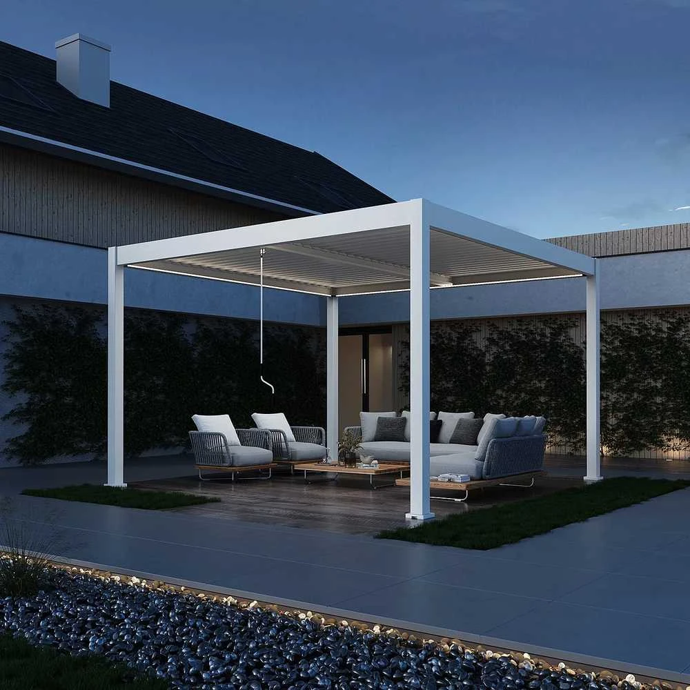 Pavėsinė Pergola ELEGANCE DUO 4x4, Baltas