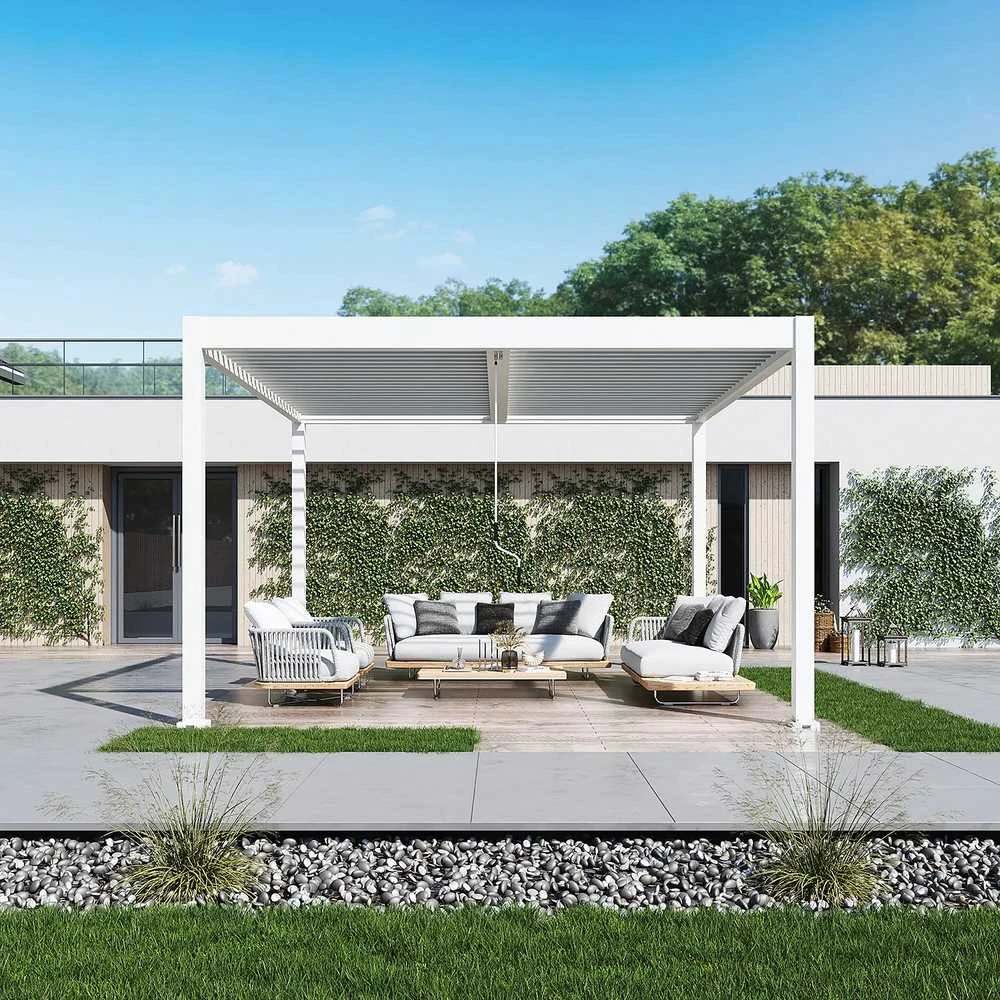 Pavėsinė Pergola ELEGANCE DUO 4x4, Baltas