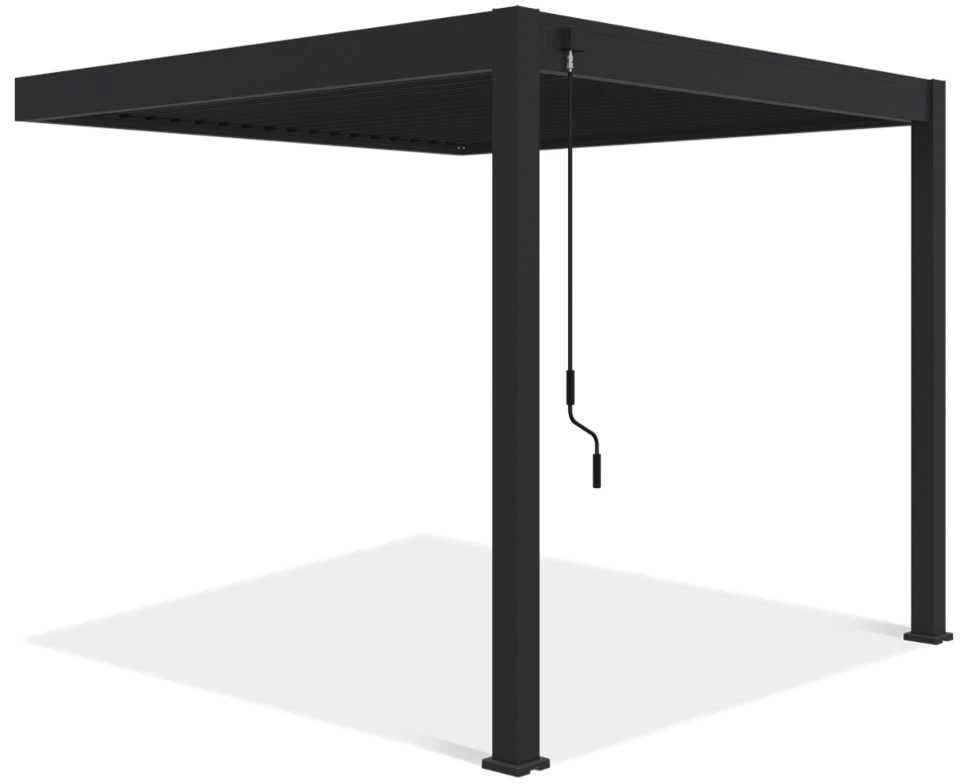 Pavėsinė Pergola ELEGANCE WALL 3x3, Anthracite, montuojama prie sienos