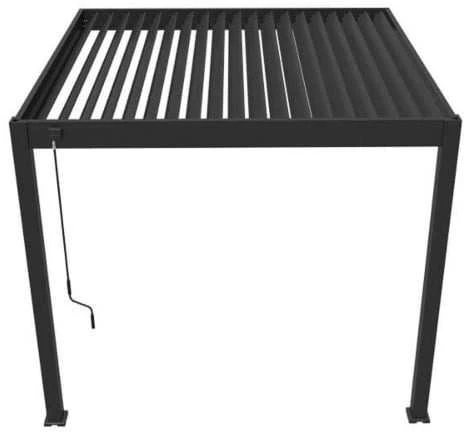 Pavėsinė Pergola ELEGANCE WALL 3x3, Anthracite, montuojama prie sienos