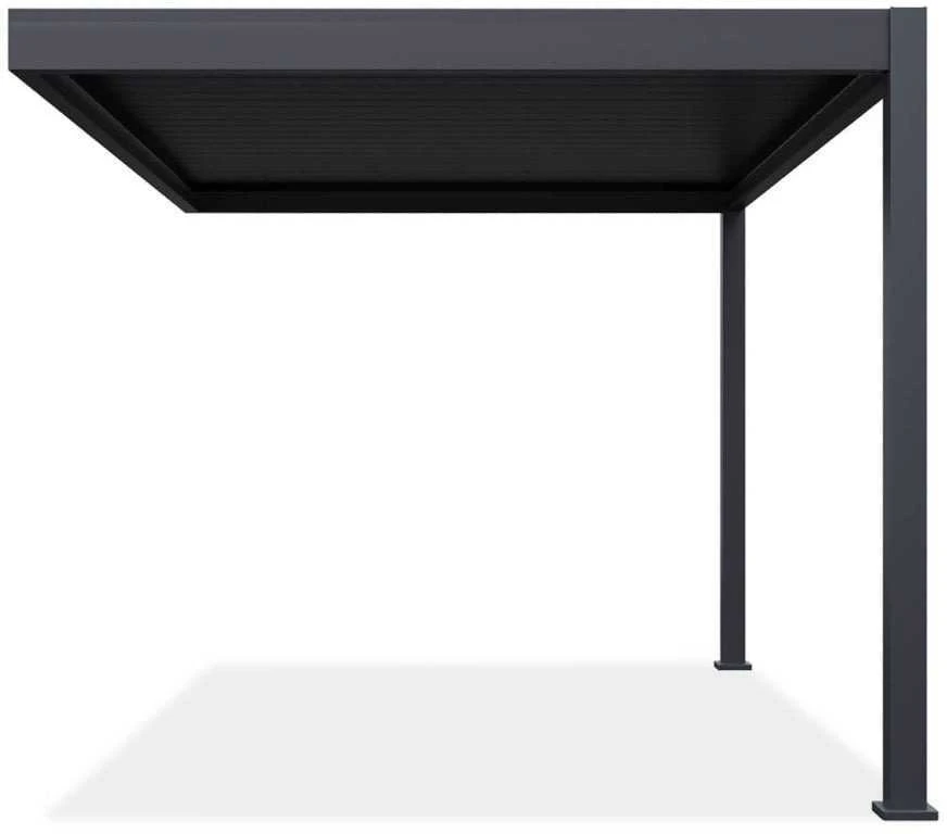 Pavėsinė Pergola ELEGANCE WALL 3x4, Anthracite, montuojama prie sienos