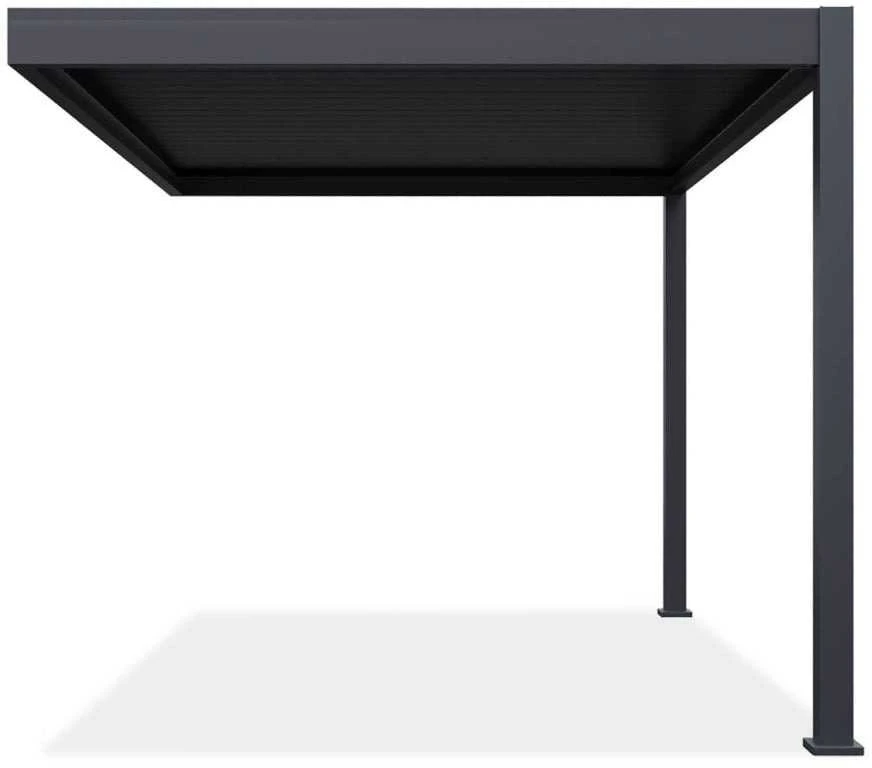 Pavėsinė Pergola ELEGANCE WALL 3x4, Anthracite, montuojama prie sienos