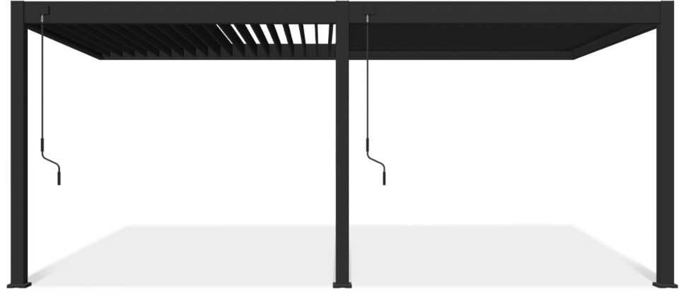 Pavėsinė Pergola ELEGANCE WALL 3x6, Anthracite, montuojama prie sienos