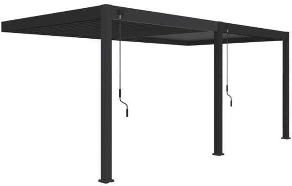 Pavėsinė Pergola ELEGANCE WALL 3x6, Anthracite, montuojama prie sienos
