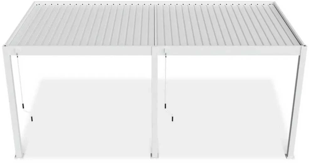 Pavėsinė Pergola ELEGANCE WALL 3x6, Baltas, montuojama prie sienos
