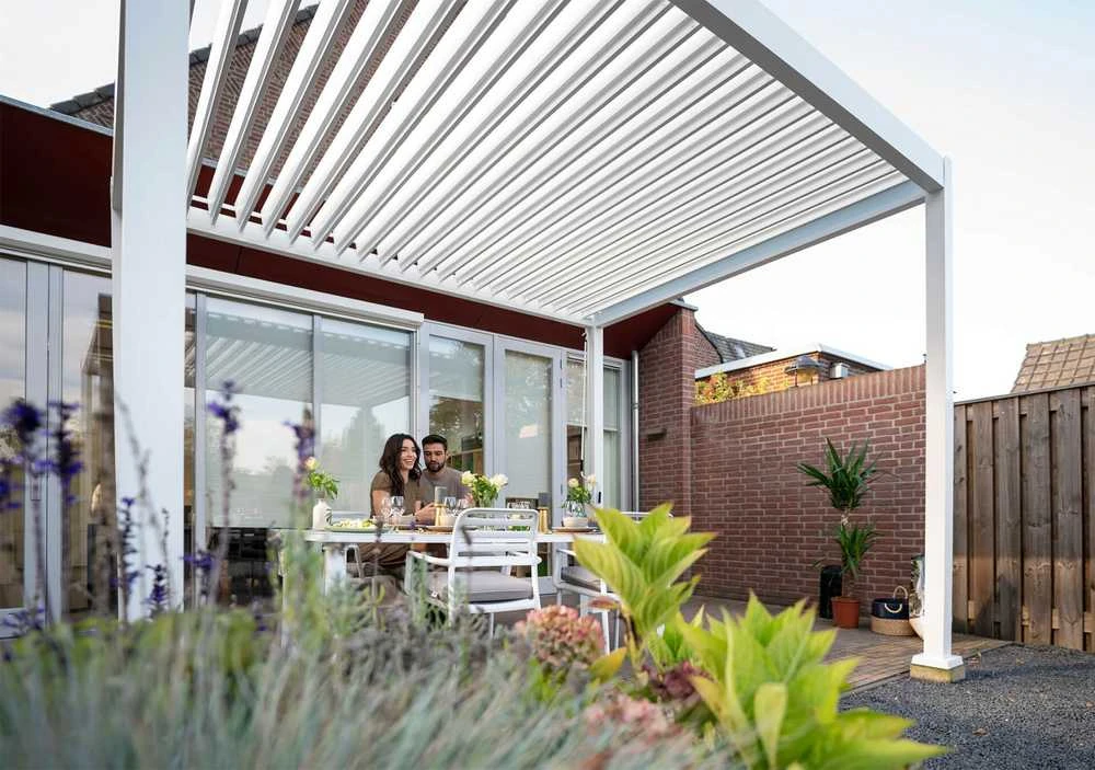 Pavėsinė Pergola Premium 3x3, Baltas