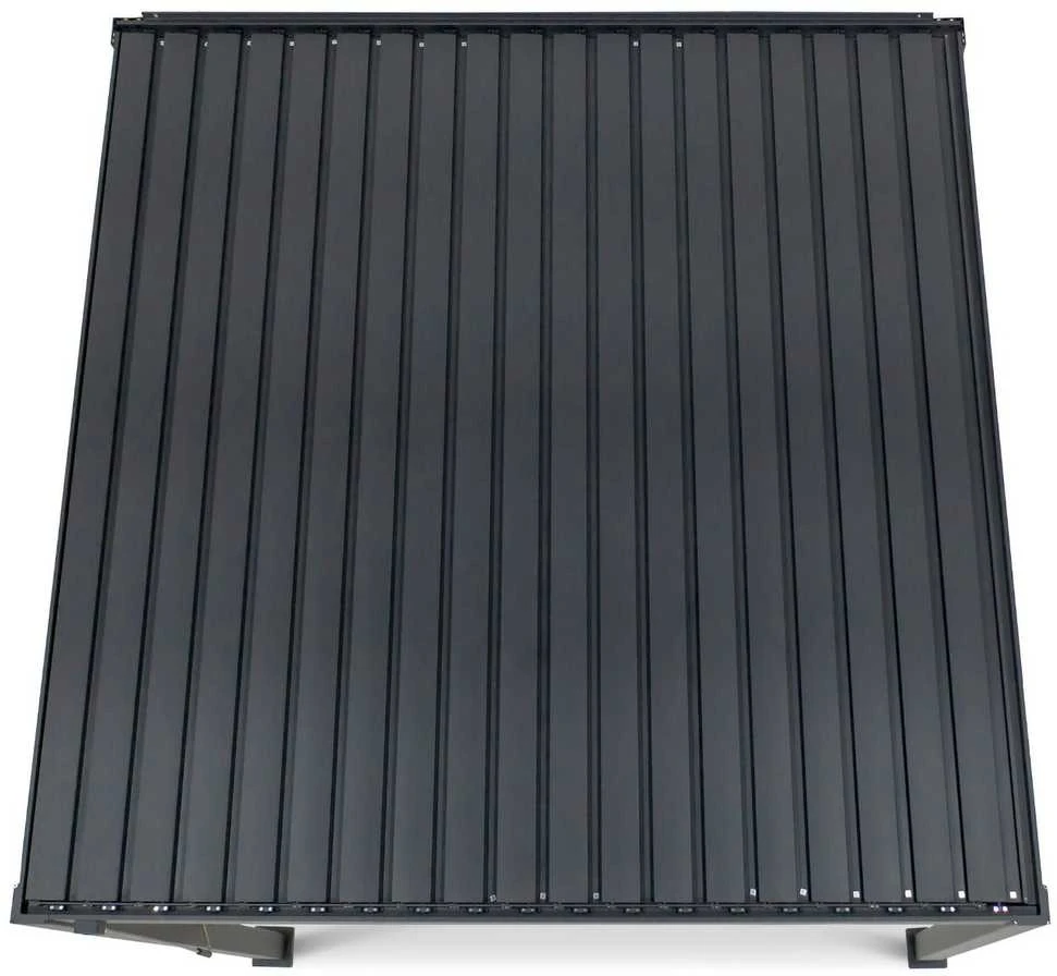 Pavėsinė Pergola Premium Wall 3x4 Anthracite, montuojama prie sienos