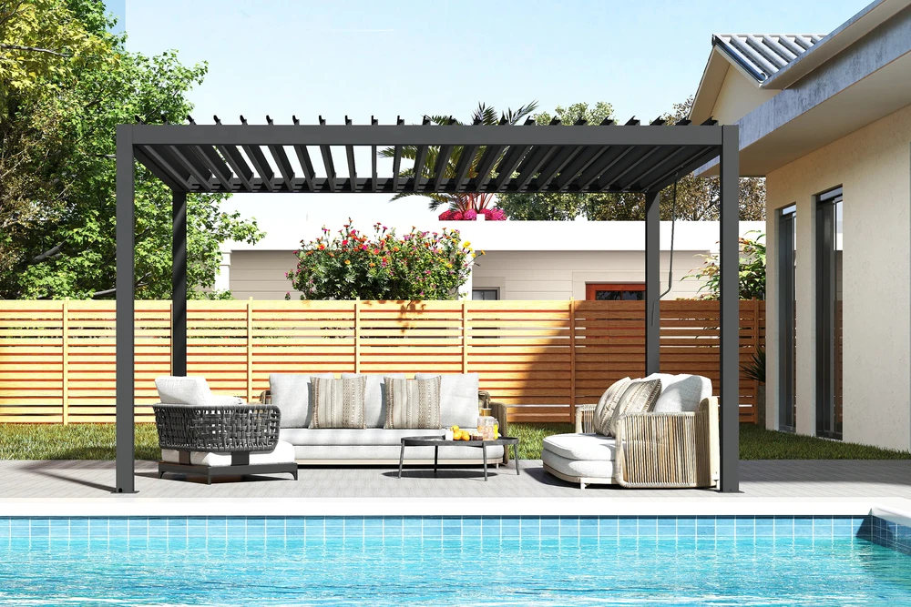 Pavėsinė Pergola PRIMARY 3x4, Anthracite