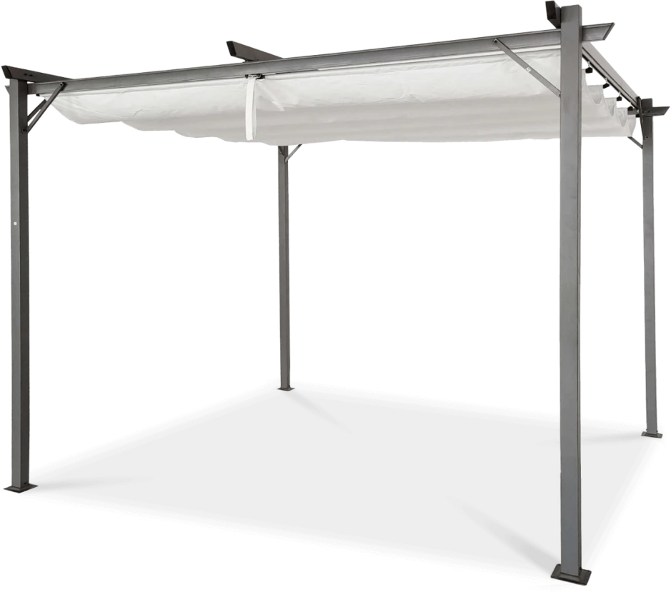 Pavėsinė Pergola SPRINT 3x3, Anthracite/Baltas