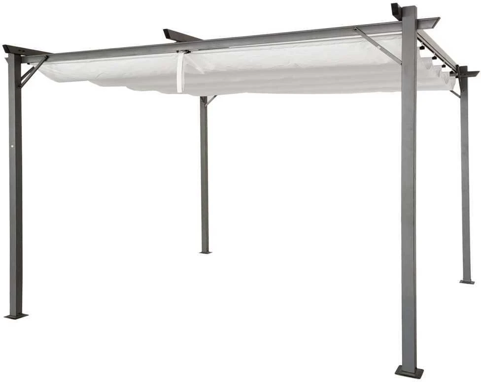 Pavėsinė Pergola SPRINT 3x4, Anthracite/Baltas