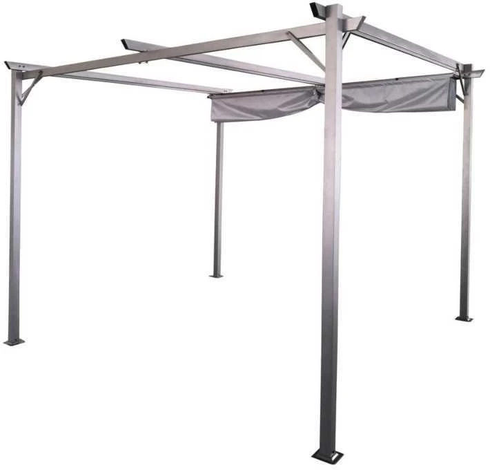 Pavėsinė Pergola SPRINT PLUS 3x3, Anthracite/Baltas