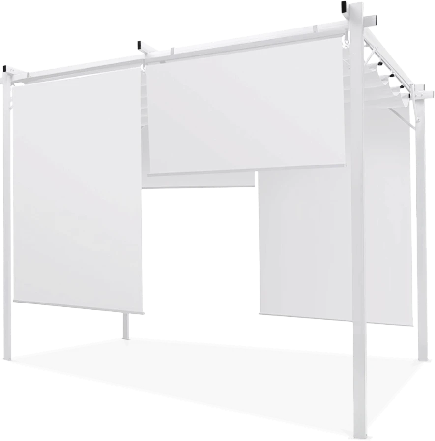 Pavėsinė Pergola SPRINT PLUS 3x4, Baltas/Baltas