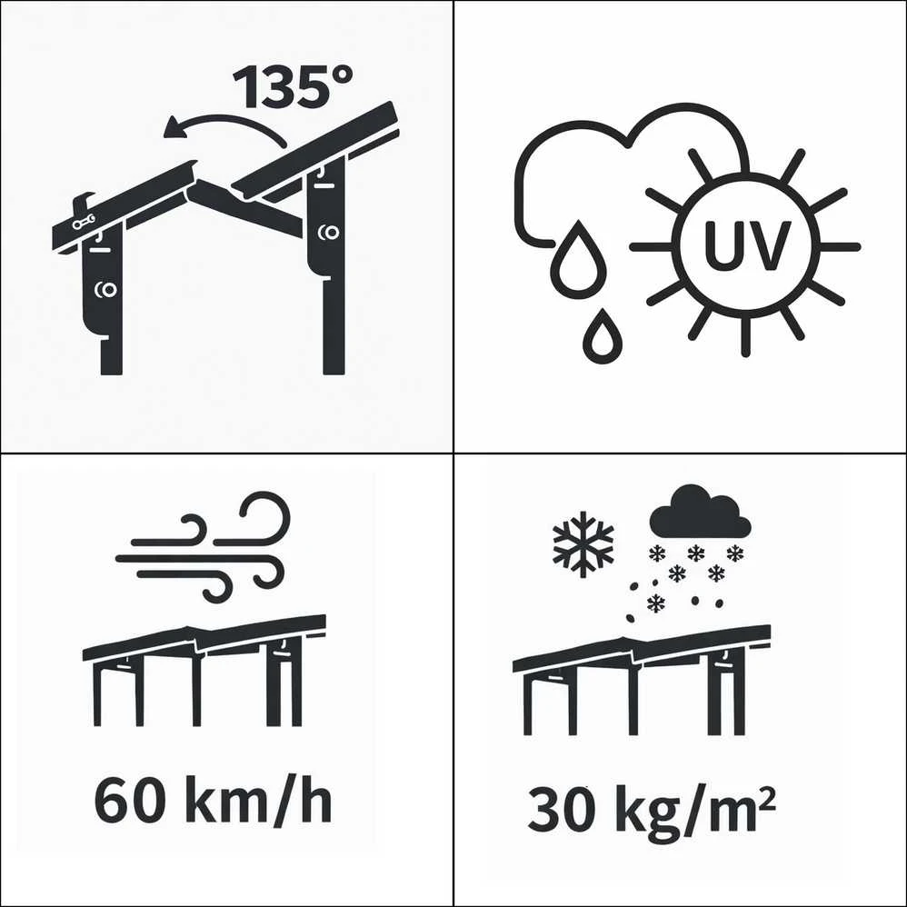 Pavėsinė Pergola SUMMIT 4x3, Anthracite