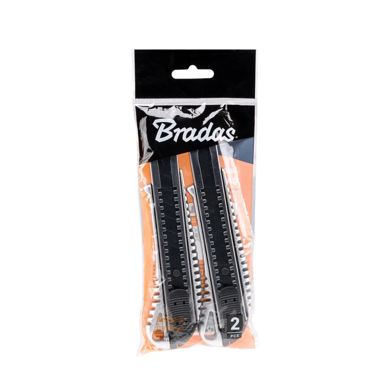 Peilis Bradas ALU, TPR, 18 mm, 2 vnt