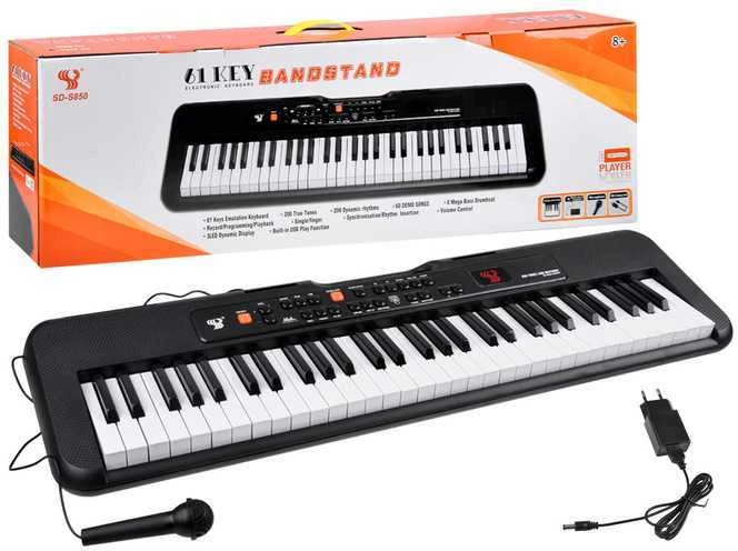 Pianinas SD-S850 su mikrofonu, 61 klavišas