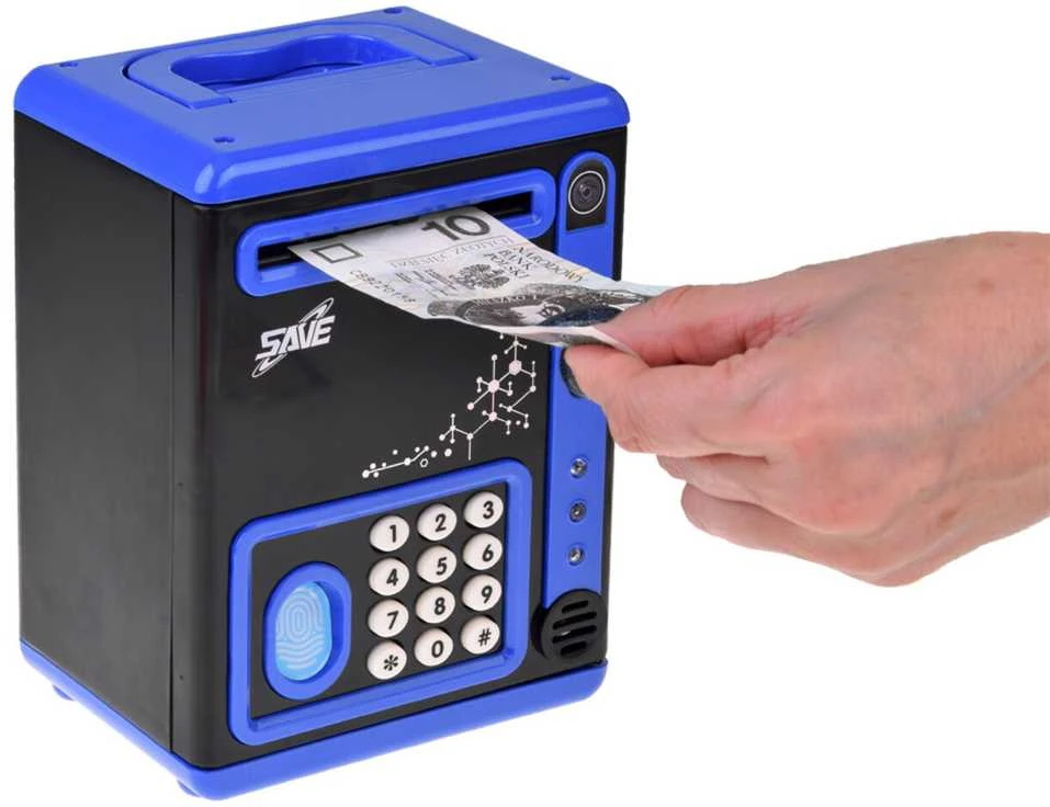 Piggy bank seifas, mėlyna